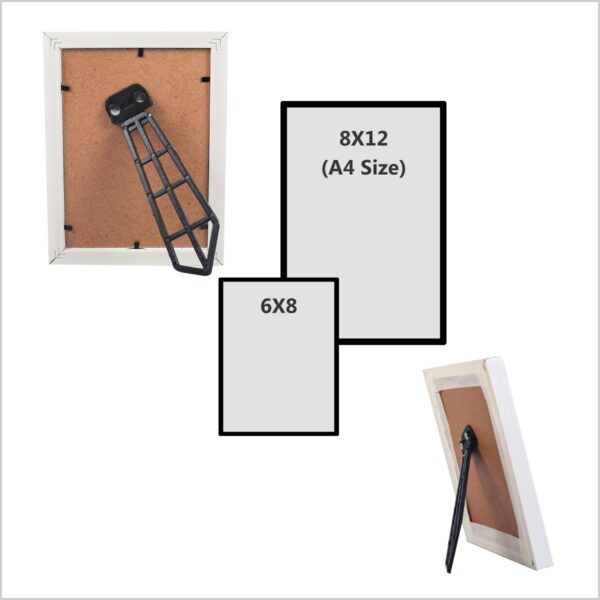 Pabalu White Frame with Photo Print & Laminate (Glass Frame)
