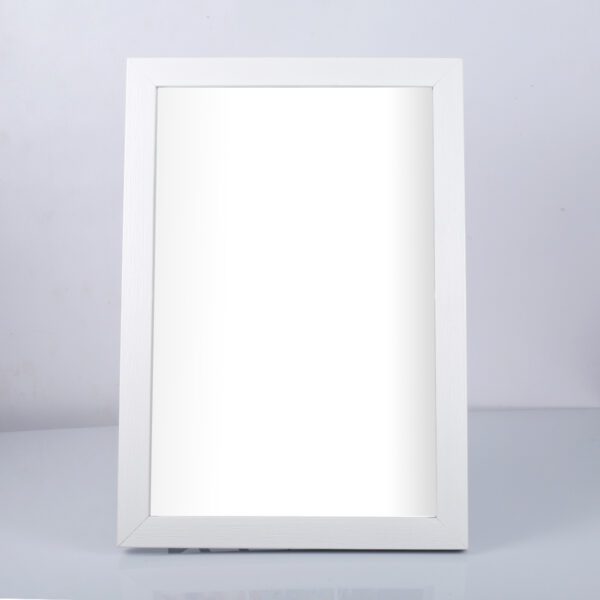 Blank White Frame with Glass